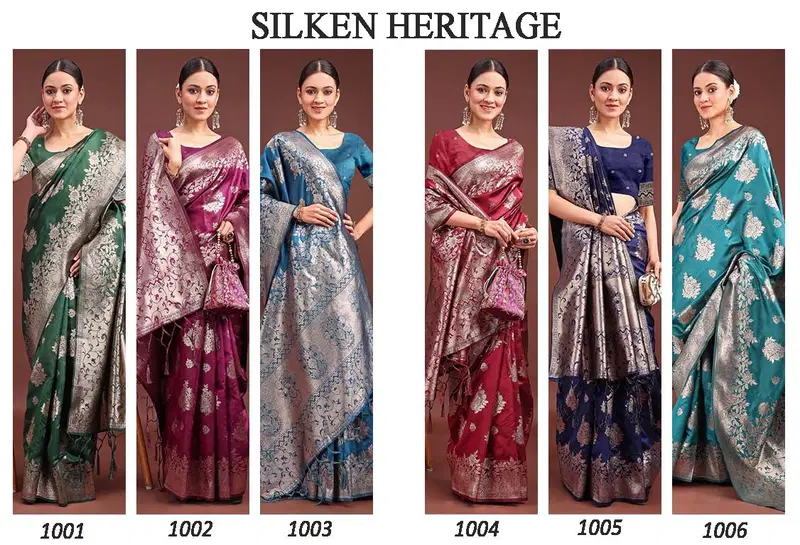 Silken Heritage By Astita Banarasi Silk Wedding Wear Saree Wholesale Online